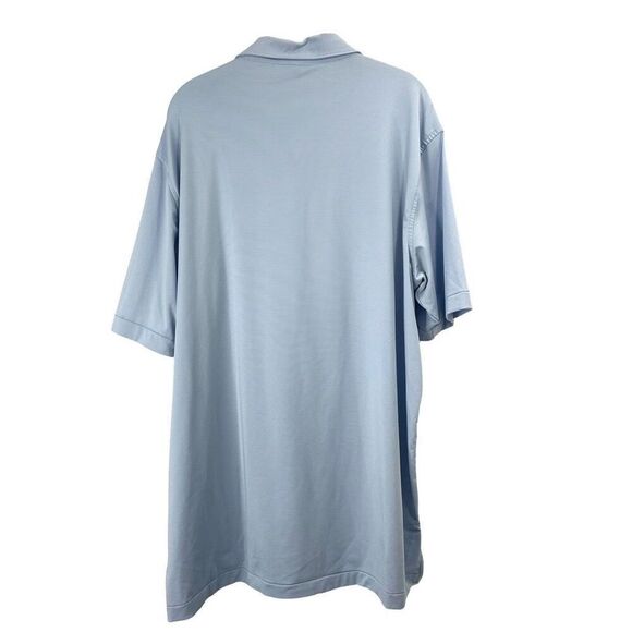 Peter Millar Jubilee Stripe Performance Polo shirt top Size XL blue - Picture 5 of 6